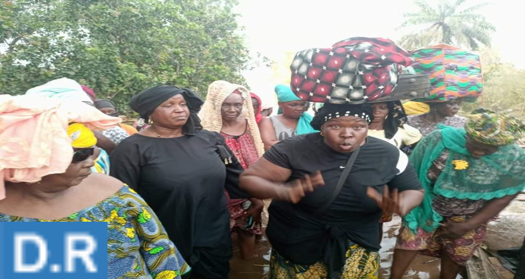 Des femmes guinéennes protestent contre la ‘’montée excessive’’ des eaux du barrage de Souapiti