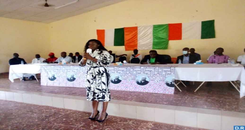 Fleur Aké M’Bo exhorte les jeunes de Sikensi à adhérer massivement à cette formation politique