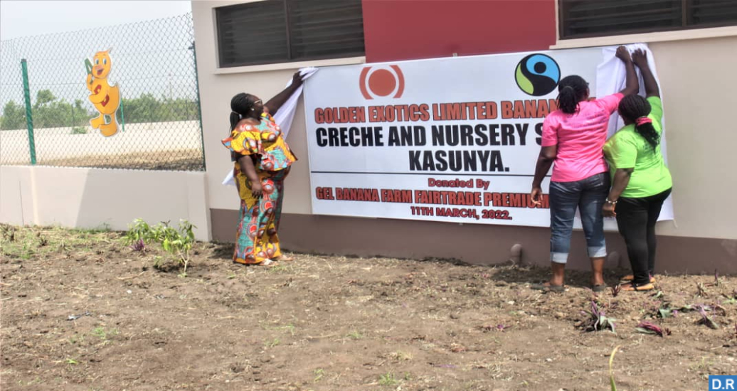 A crèche facility established for Golden Exotic workers’ children