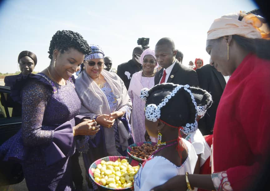 Sommet du l’UA à Niamey : Arrivée de la Première Dame du Burundi Angeline Ndayushimiye Ndayubaha